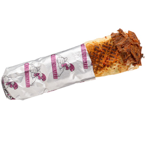 ساندويش شاورما لحم كبير