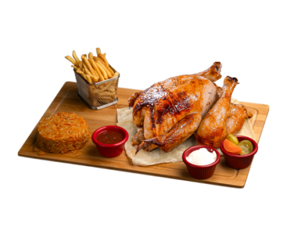 (1/2) دجاجة مشوية