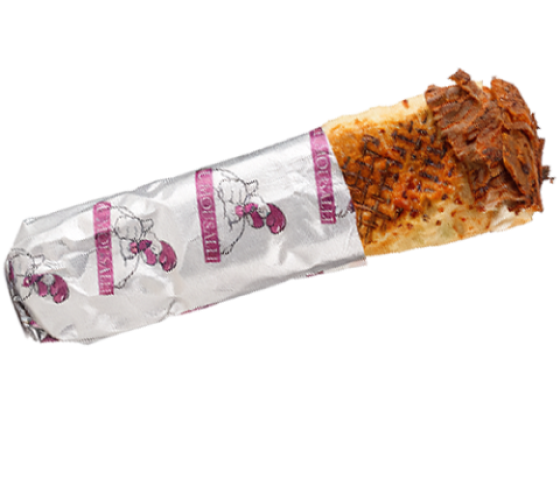 ساندويش شاورما لحم كبير